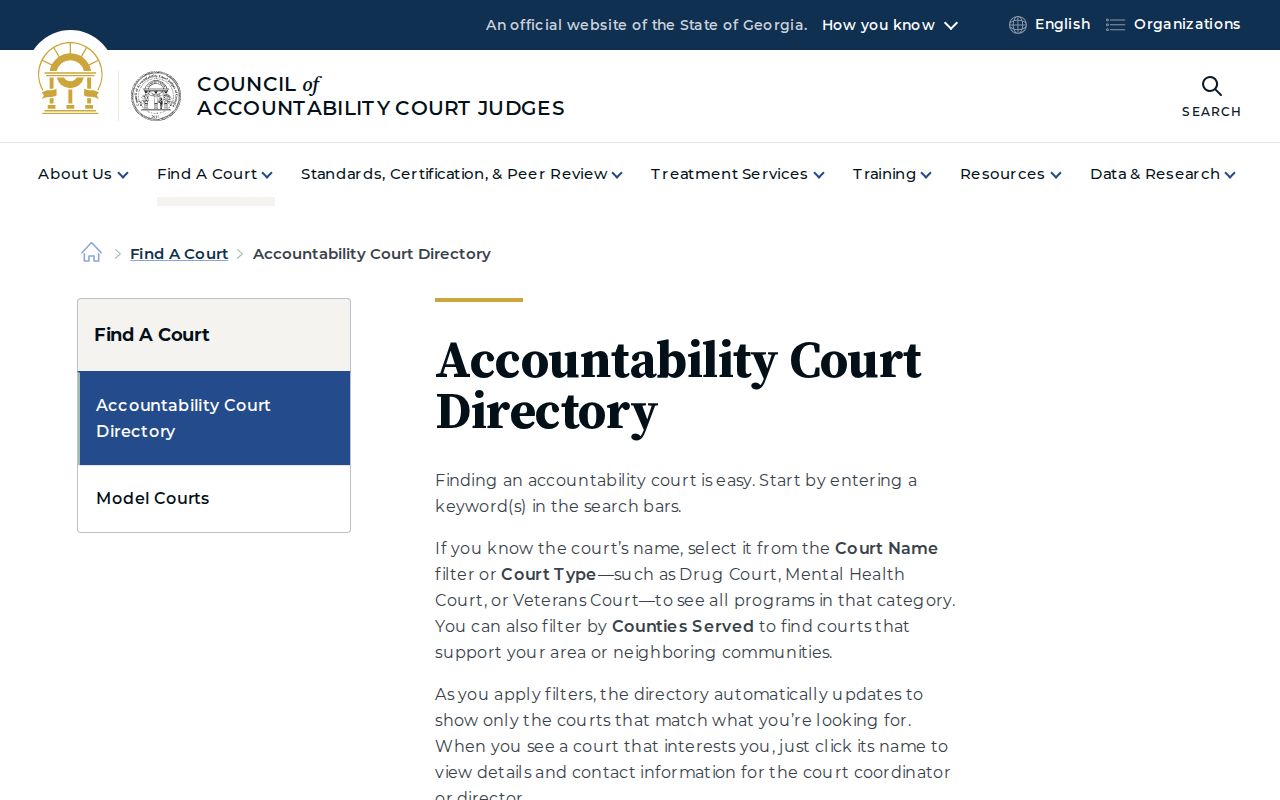 Marion County court docket Georgia accountability court directory