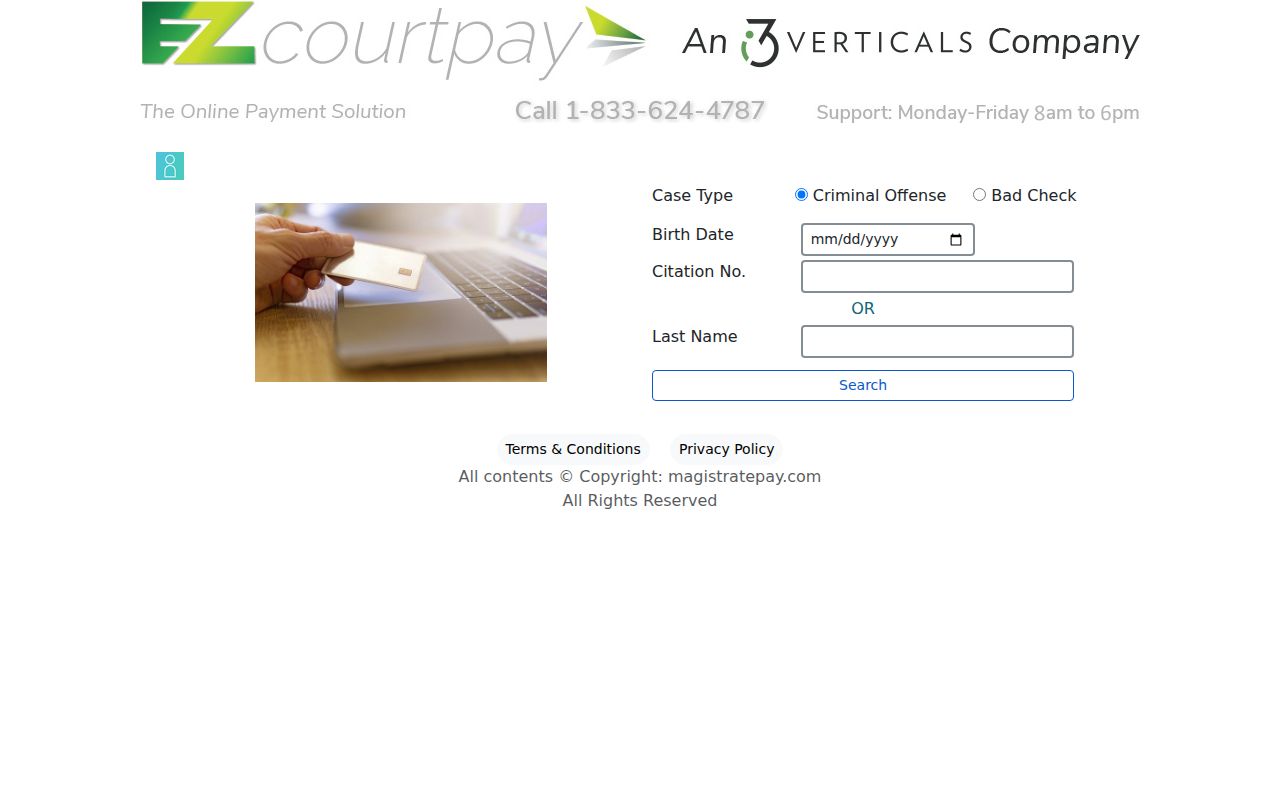 Marion County traffic court records boundary at MagistratePay